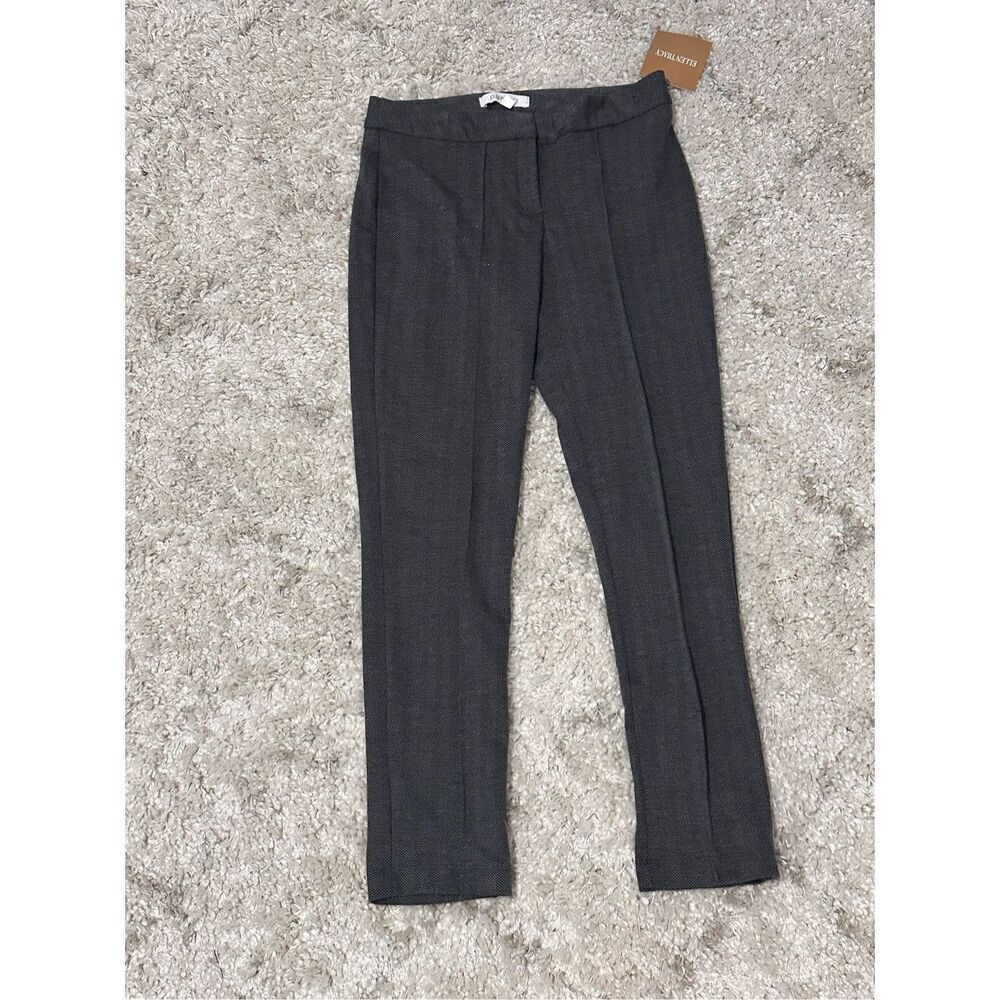 NEW WITH TAGS NWT Ellen Tracy Betty skinny Leg Dress Pants grey design SIZE 2 Gr